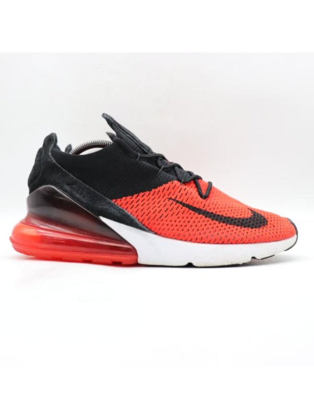 Nike Air Max 270 Flyknit Bred Red Men's Size 11.5 Athletic Sneakers AO1023-601